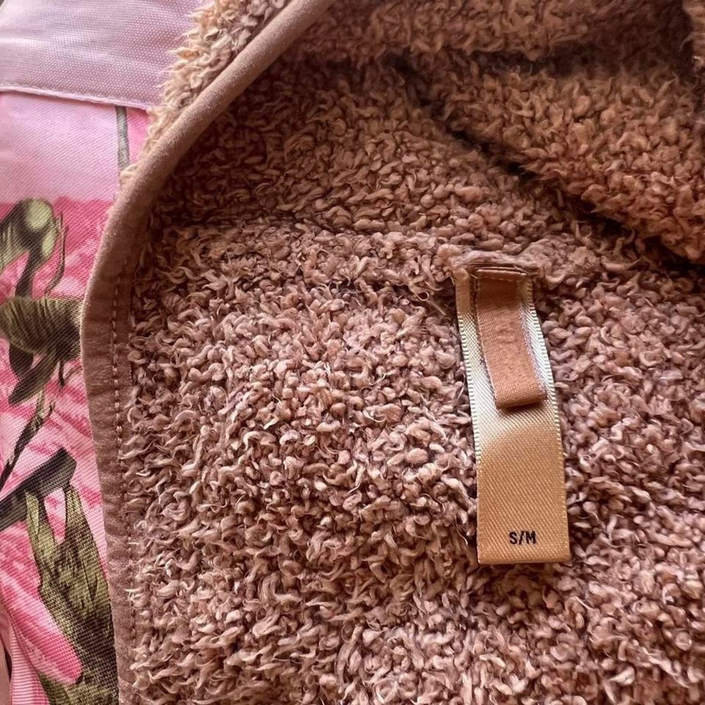 Skims Pullover Brown Teddy Jacket - image 2